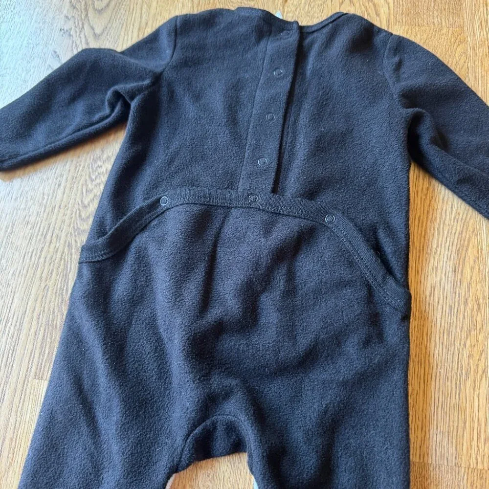 Holiday Time Penguin Infant Pajamas Glitter Fleece 6-9 Months